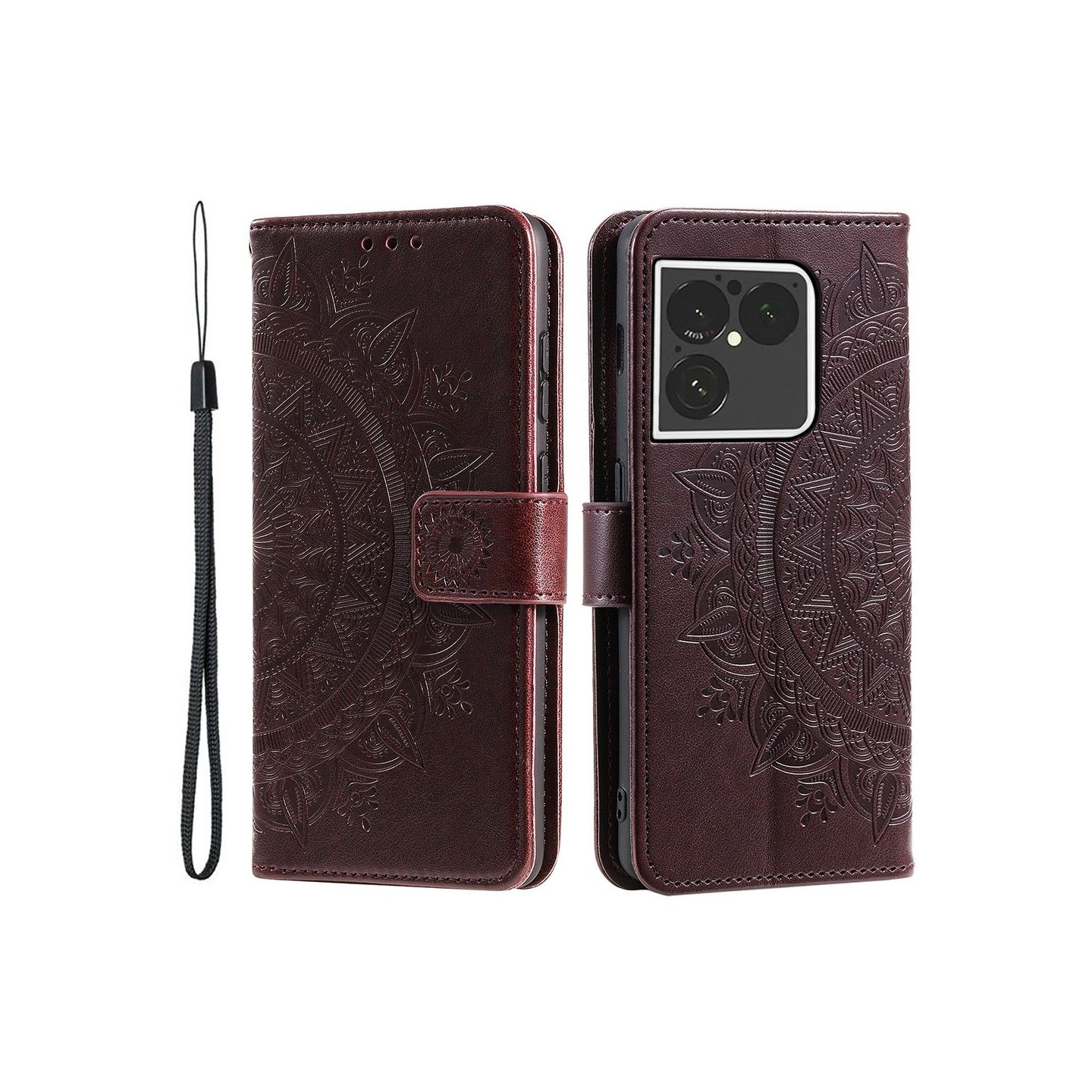 Stand Wallet Case with Wrist Strap for Sony Xperia 1 VIII