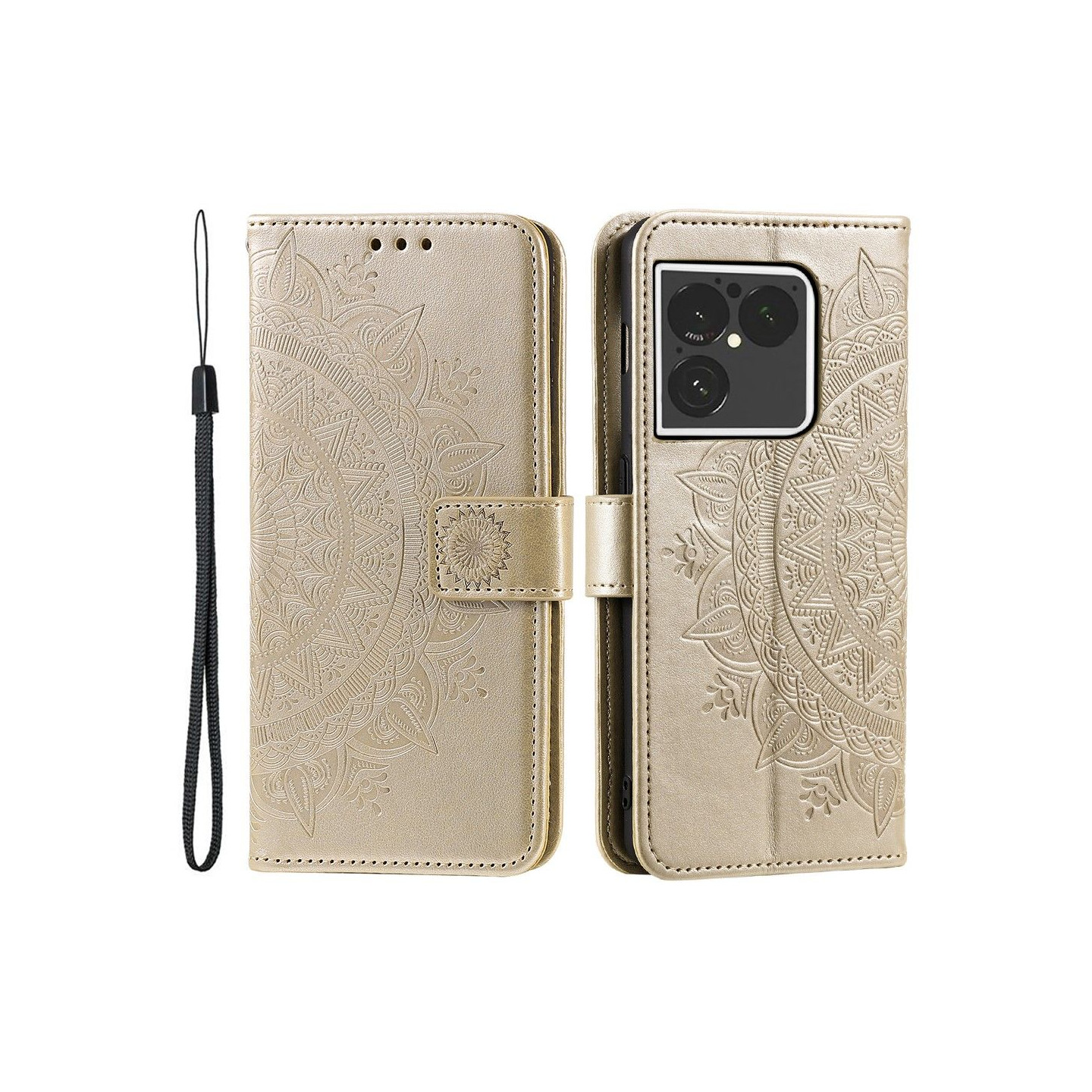 Stand Wallet Case with Wrist Strap for Sony Xperia 1 VIII