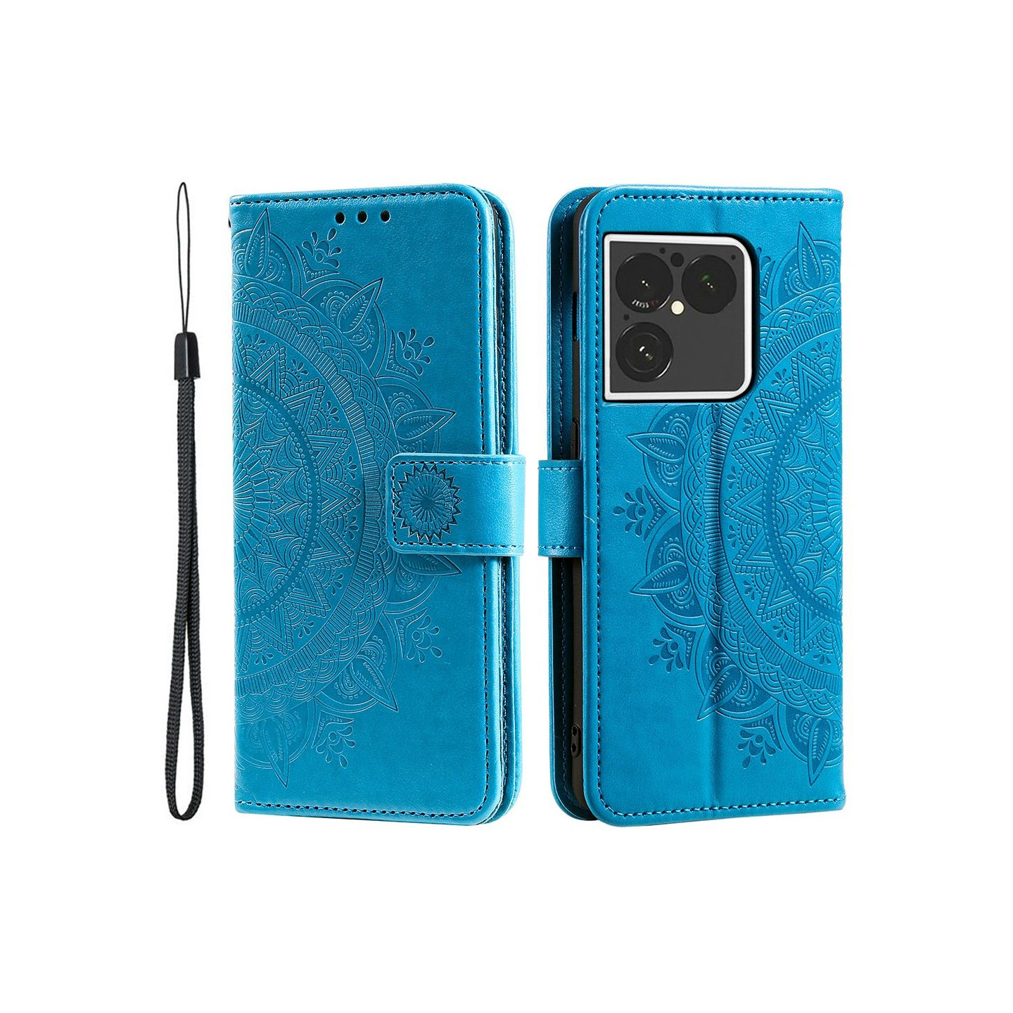 Stand Wallet Case with Wrist Strap for Sony Xperia 1 VIII