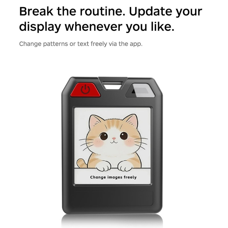 Tracker with E-Ink display, IPX5-rated water resistance, and dual system