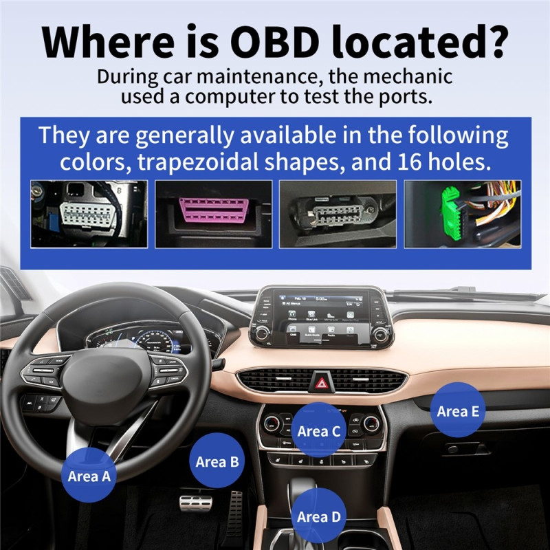 2-i-1-feilkodeleser: OBD2-skanner og batteritester – 40 000 feilkoder – Motordiagnostikk