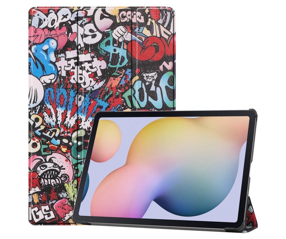 Slim Fit Cover Fodral Till Samsung Galaxy Tab S7 Plus / S8+ - Graffiti