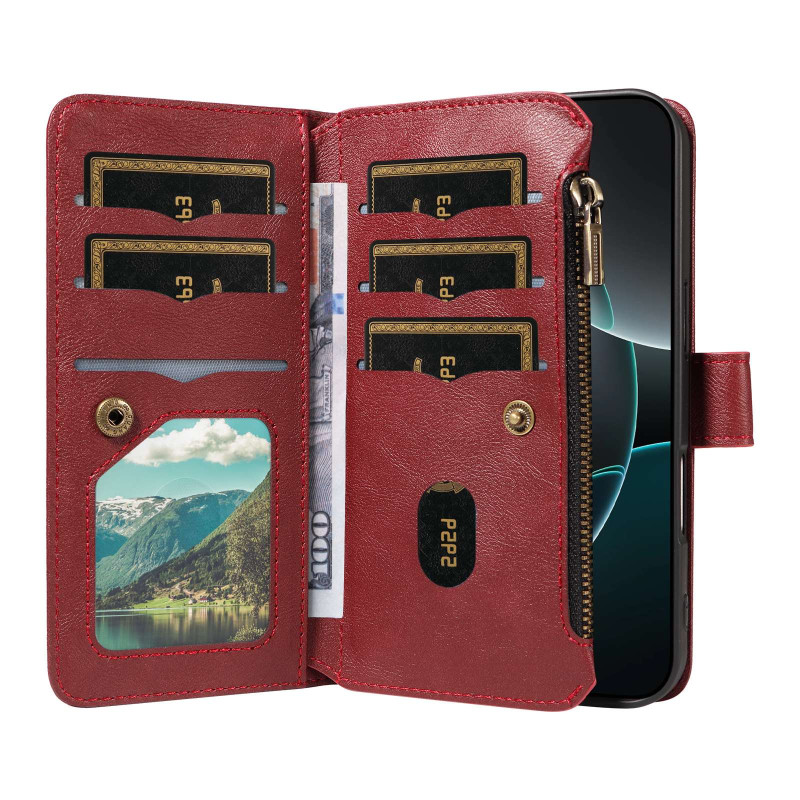 Mandala Embossed Phone Wallet Case with Wrist Strap for Sony Xperia 1 VIII