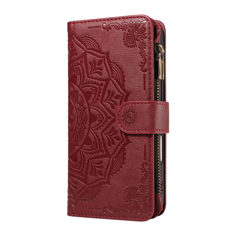 Lommebokdeksel med Mandala-mønster og Håndleddsstropp til Sony Xperia 1 VIII