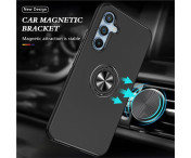 Samsung Galaxy S25 / S24 Hybrid skal med Finger Ring - Svart