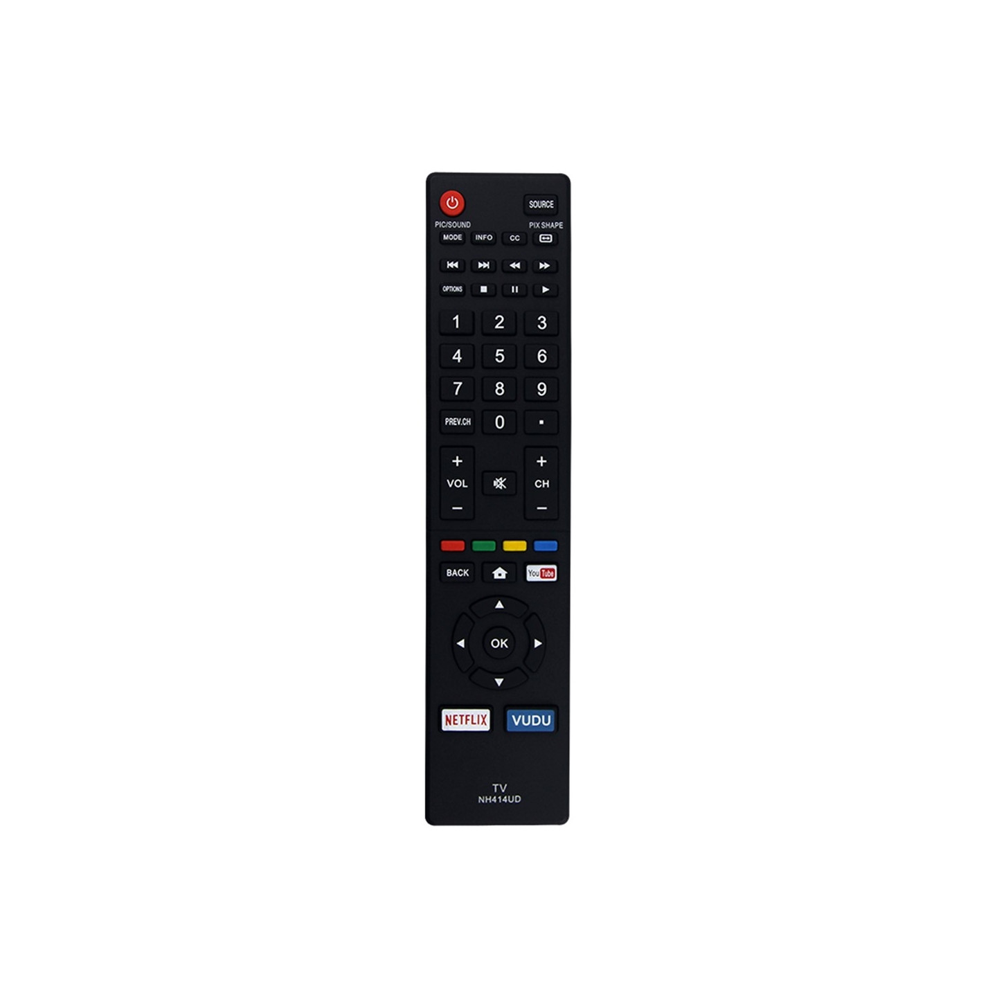 Erstatning fjernbetjening NH414UD til MAGNAVOX-tv