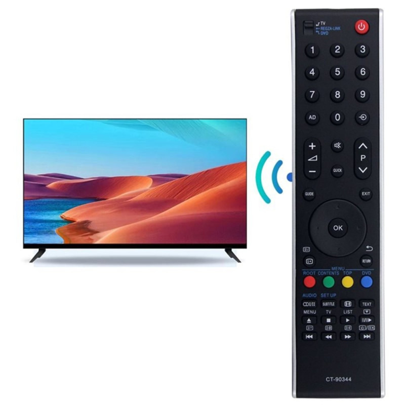 Udskiftning af fjernbetjening til CT-90344 til Toshiba TV