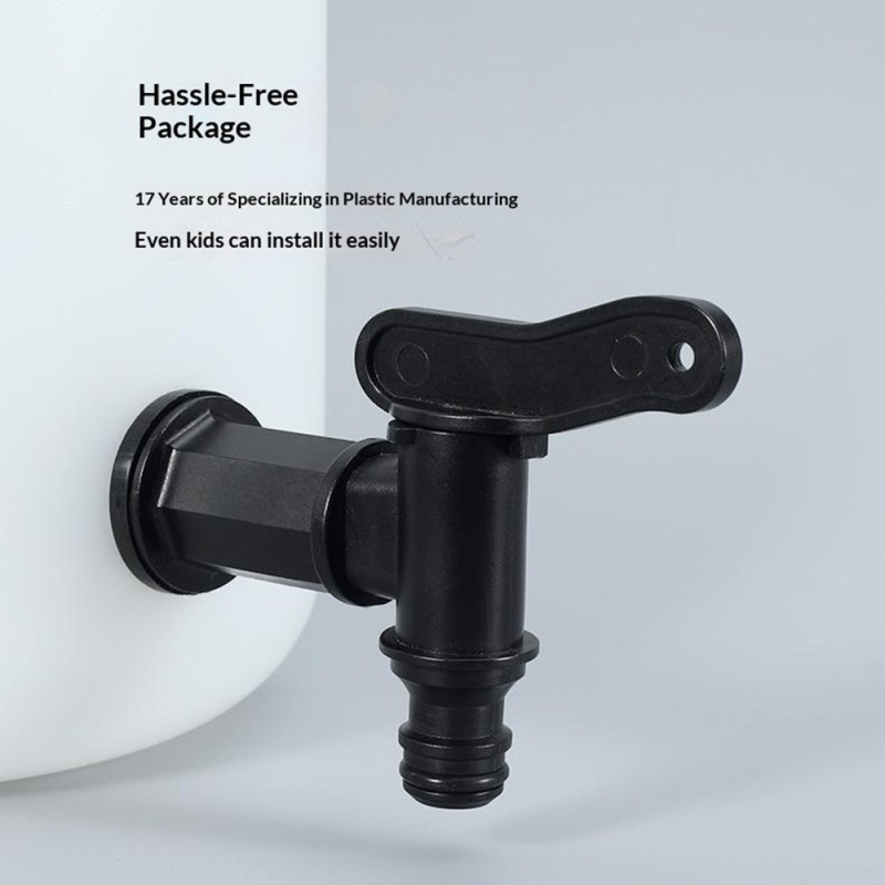 Sæt med 2 adaptere til IBC-tankventil (3/4"-nippel), groft gevind, 25 mm hulåbner
