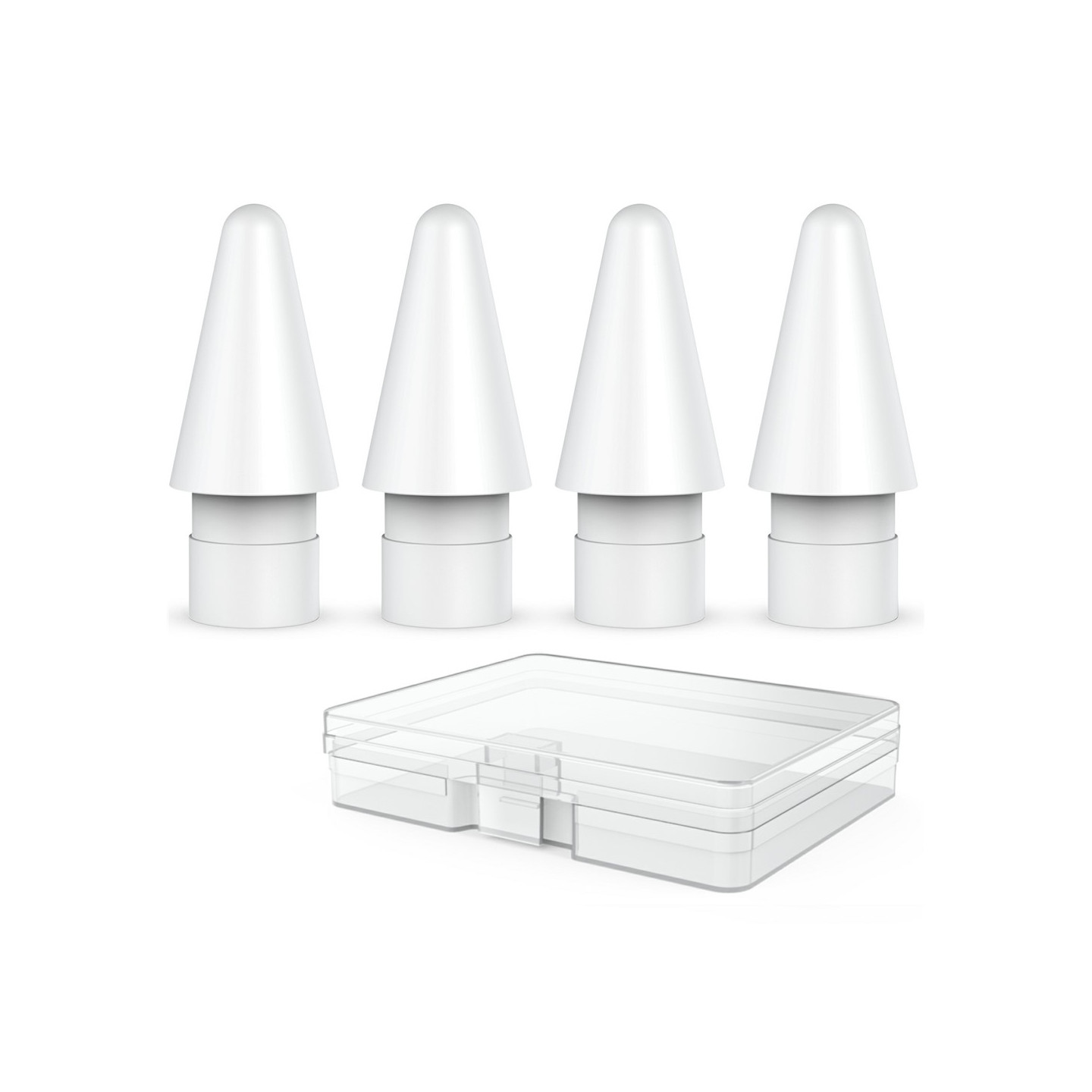 4 vaihtokärkeä malleille Pencil Pro / 1. sukupolvi / USB-C / 2. sukupolvi / 1. sukupolvi