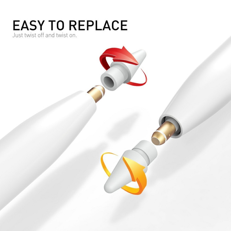 4 vaihtokärkeä malleille Pencil Pro / 1. sukupolvi / USB-C / 2. sukupolvi / 1. sukupolvi