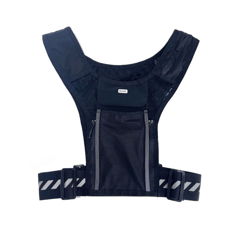 Refleksvest til løb, 3-liters væskesystem med lomme til touchskærm (til løb og cykling)
