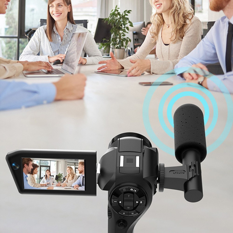 Actionkamera / videokamera 8K, 3-tommers roterbar skjerm, 8x optisk zoom og Wi-Fi