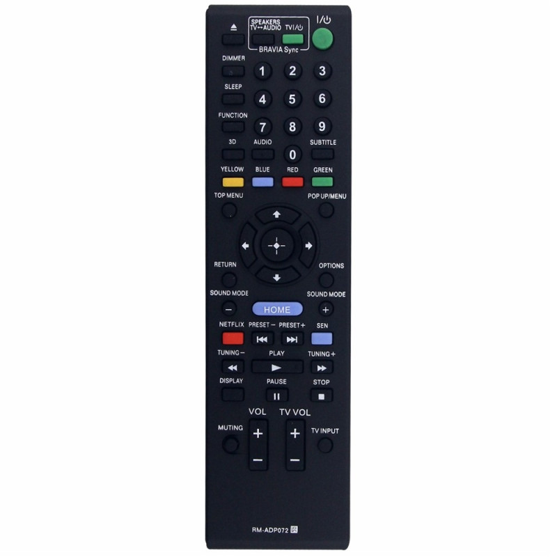 Vaihtokaukosäädin Sony Blu-ray-/DVD-soittimen mallille RM-ADP072