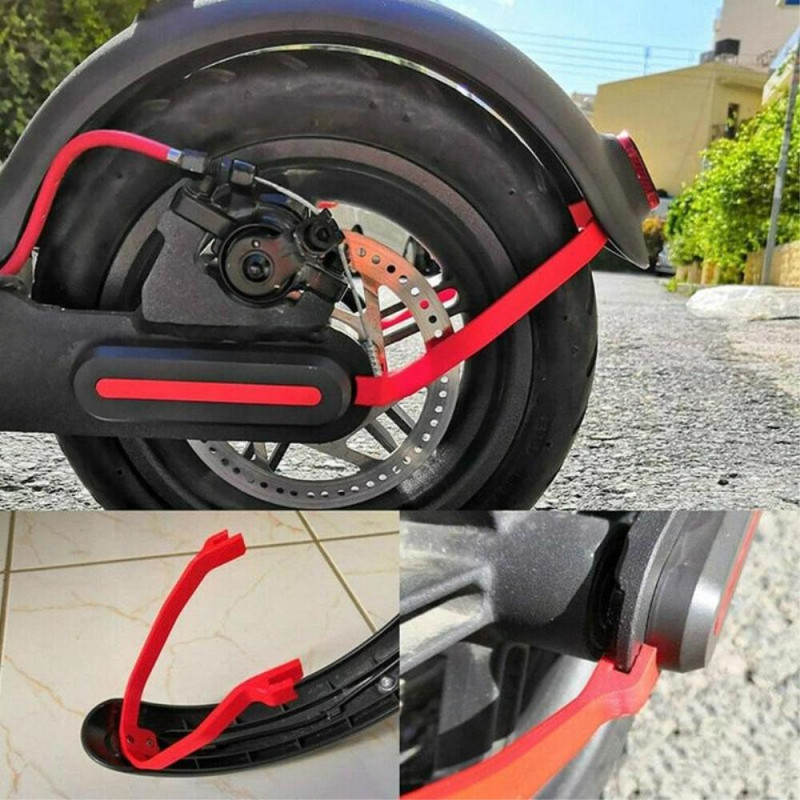 Fender Support Package - Mud Guard Fenders - Xiaomi M365 Scooter - Punainen