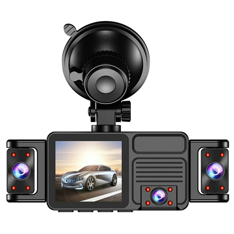 Car Camera 5-Channel 2K WiFi Dashcam - 360-degree panoramic car camera