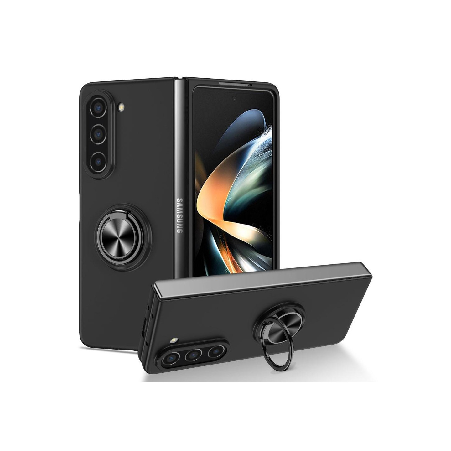 Til Samsung Galaxy Z Fold 5 5G telefonetui Ring Kickstand Cover