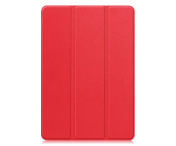 För Lenovo Idea Tab Pro Fodral Tri-Fold Stativ Skal med pennhållare - Röd