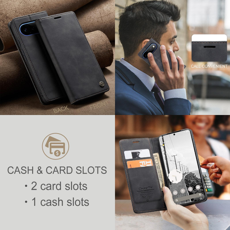 CASEME Phone Wallet Case with Stand for Google Pixel 11 Pro XL