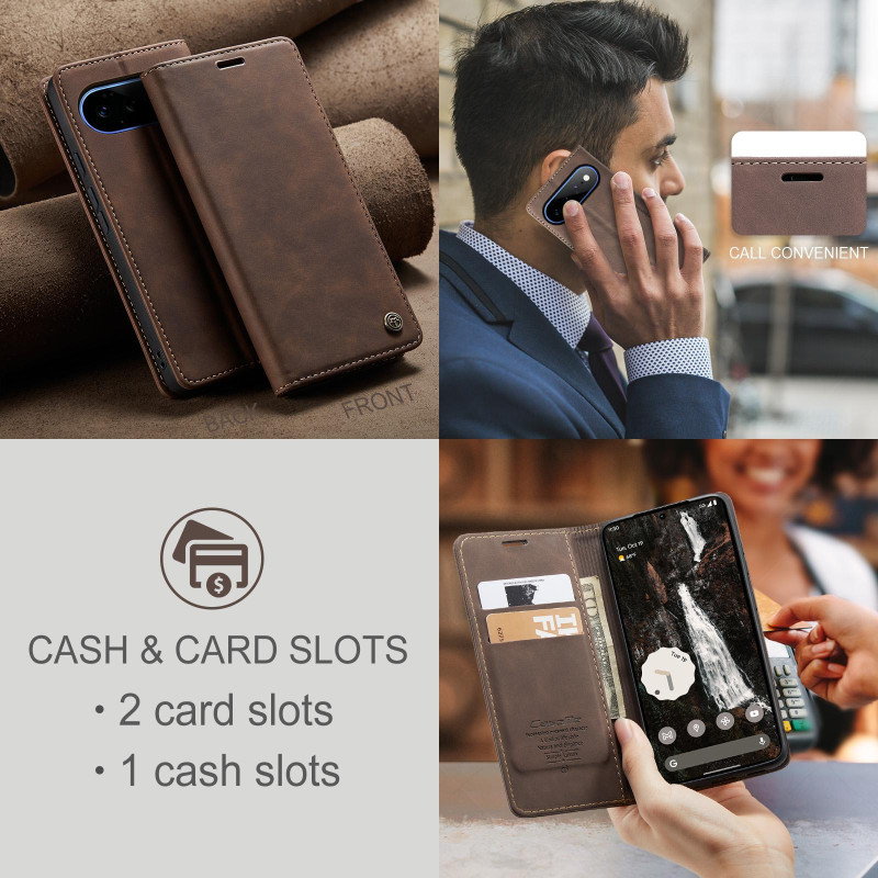 CASEME Phone Wallet Case with Stand for Google Pixel 11 Pro XL