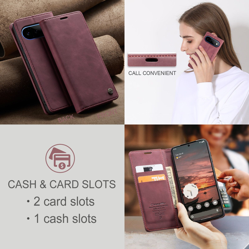 CASEME Phone Wallet Case with Stand for Google Pixel 11 Pro XL