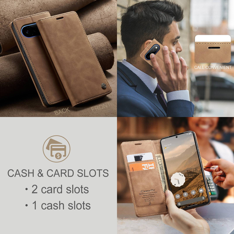 CASEME Lompakkokotelo Jalustalla Google Pixel 11 Pro XL:lle