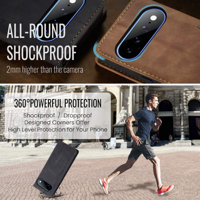 CASEME Phone Wallet Case with Stand for Google Pixel 11 Pro XL