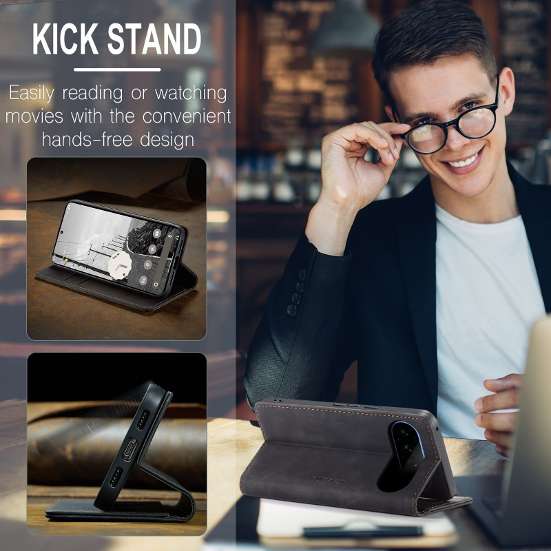 CASEME Phone Wallet Case with Stand for Google Pixel 11 Pro XL