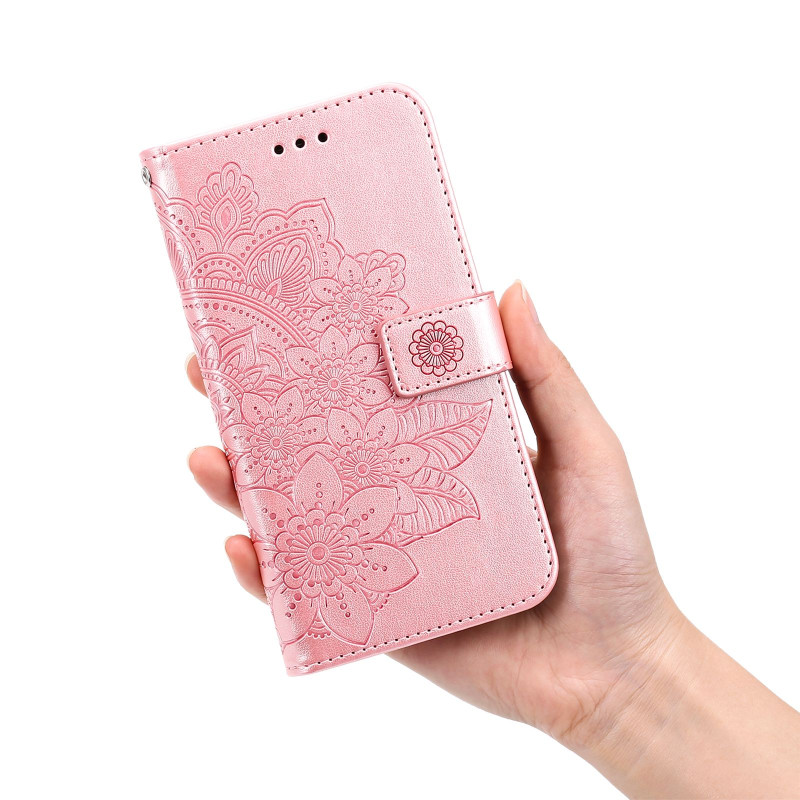 Floral Pattern Phone Wallet Case with Stand for Google Pixel 11 Pro XL