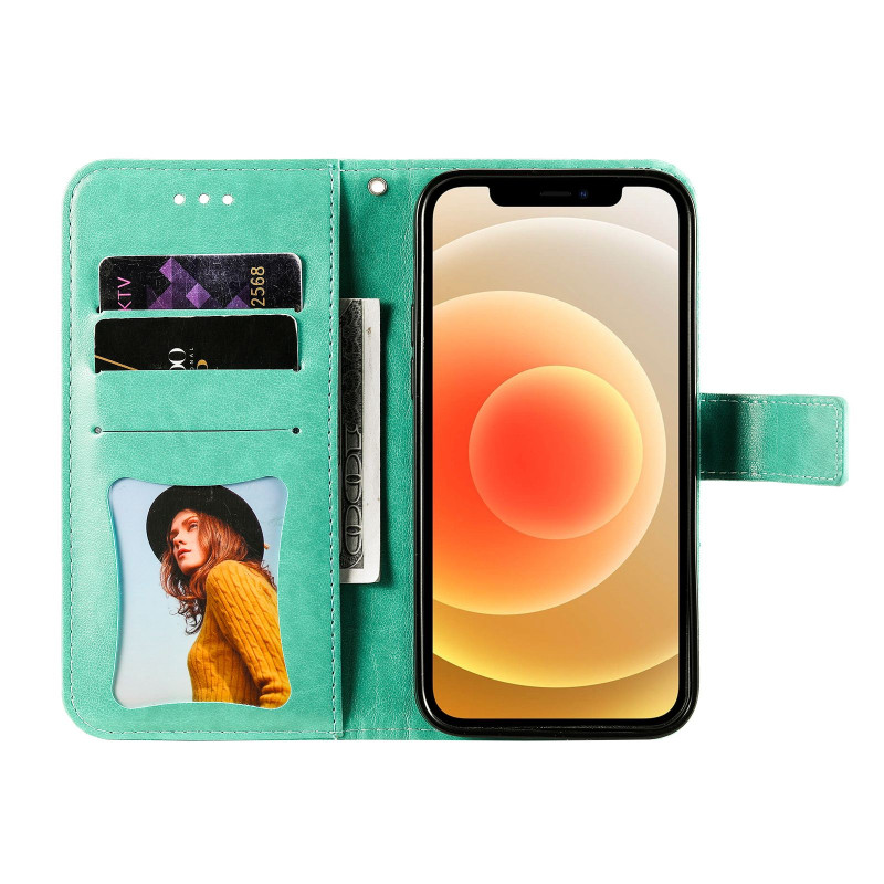 Floral Pattern Phone Wallet Case with Stand for Google Pixel 11 Pro XL