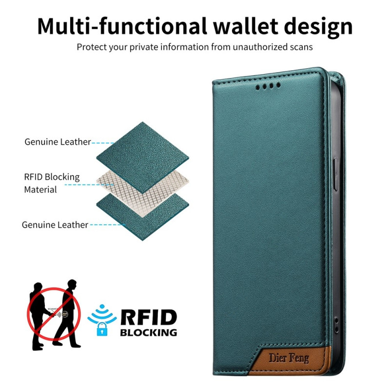 DIERFENG Phone Wallet Case with Corner Logo for Google Pixel 11 Pro XL