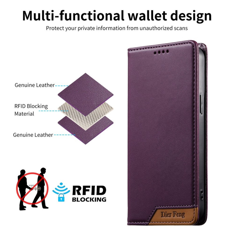 DIERFENG Phone Wallet Case with Corner Logo for Google Pixel 11 Pro XL