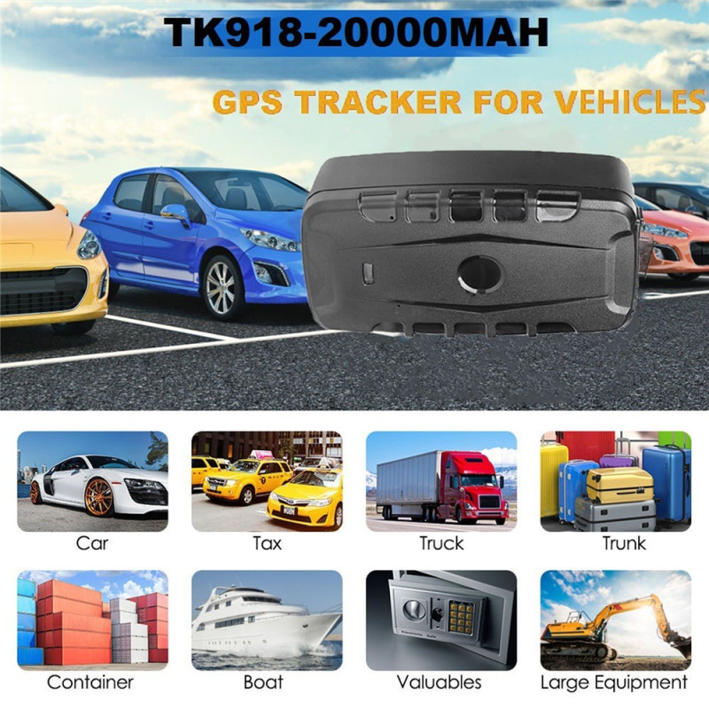 TKSTAR GPS-tracker, magnetisk, sporing i realtid, flådestyring, alarmfunktioner