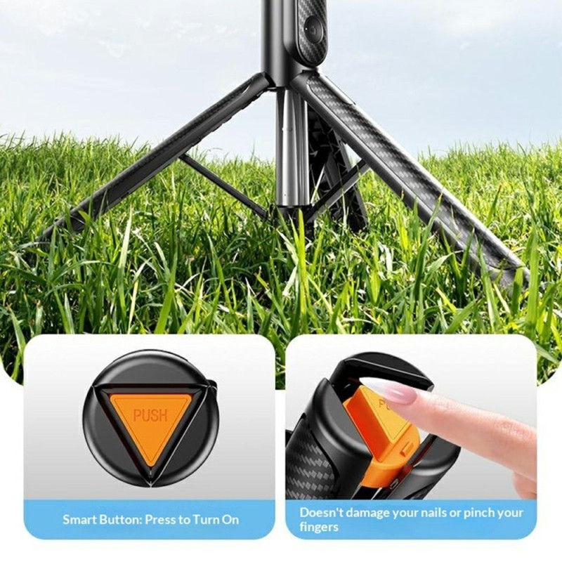 Extendable Bluetooth Selfie Stick (96 cm) with Tripod and Remote Control