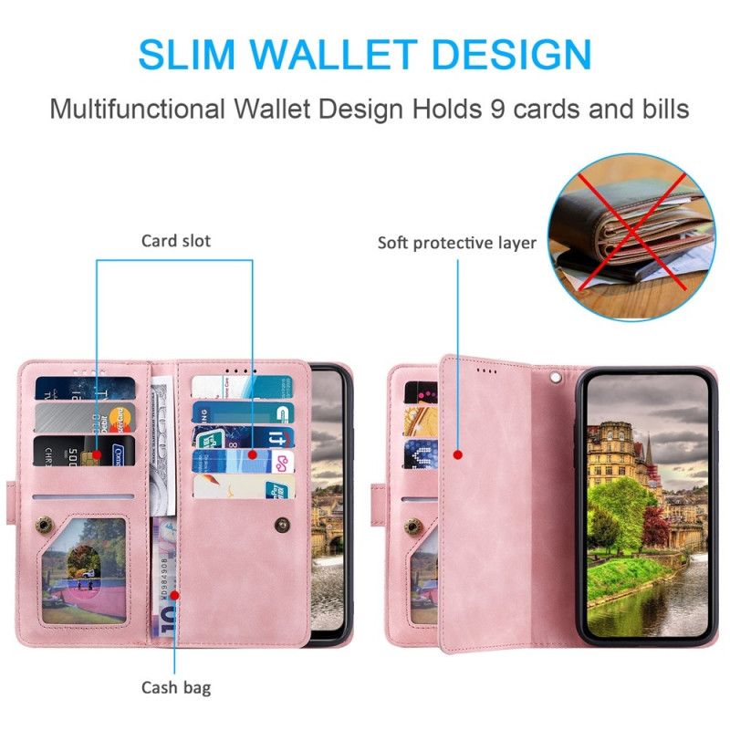 Phone Wallet Case with Wrist Strap for Google Pixel 11