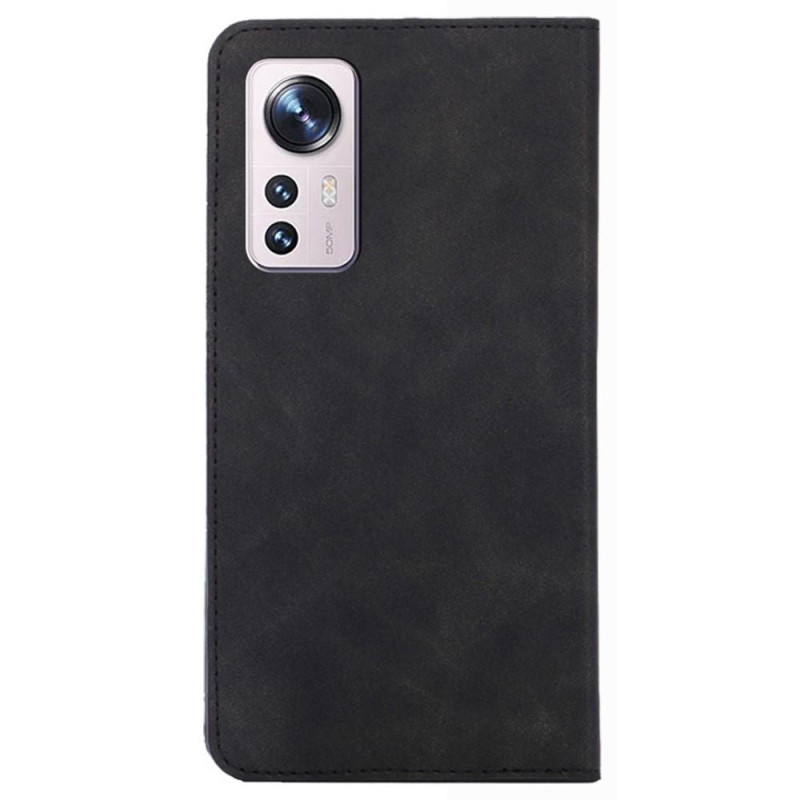 Vintage Wallet Case for Xiaomi 12 Pro - Black