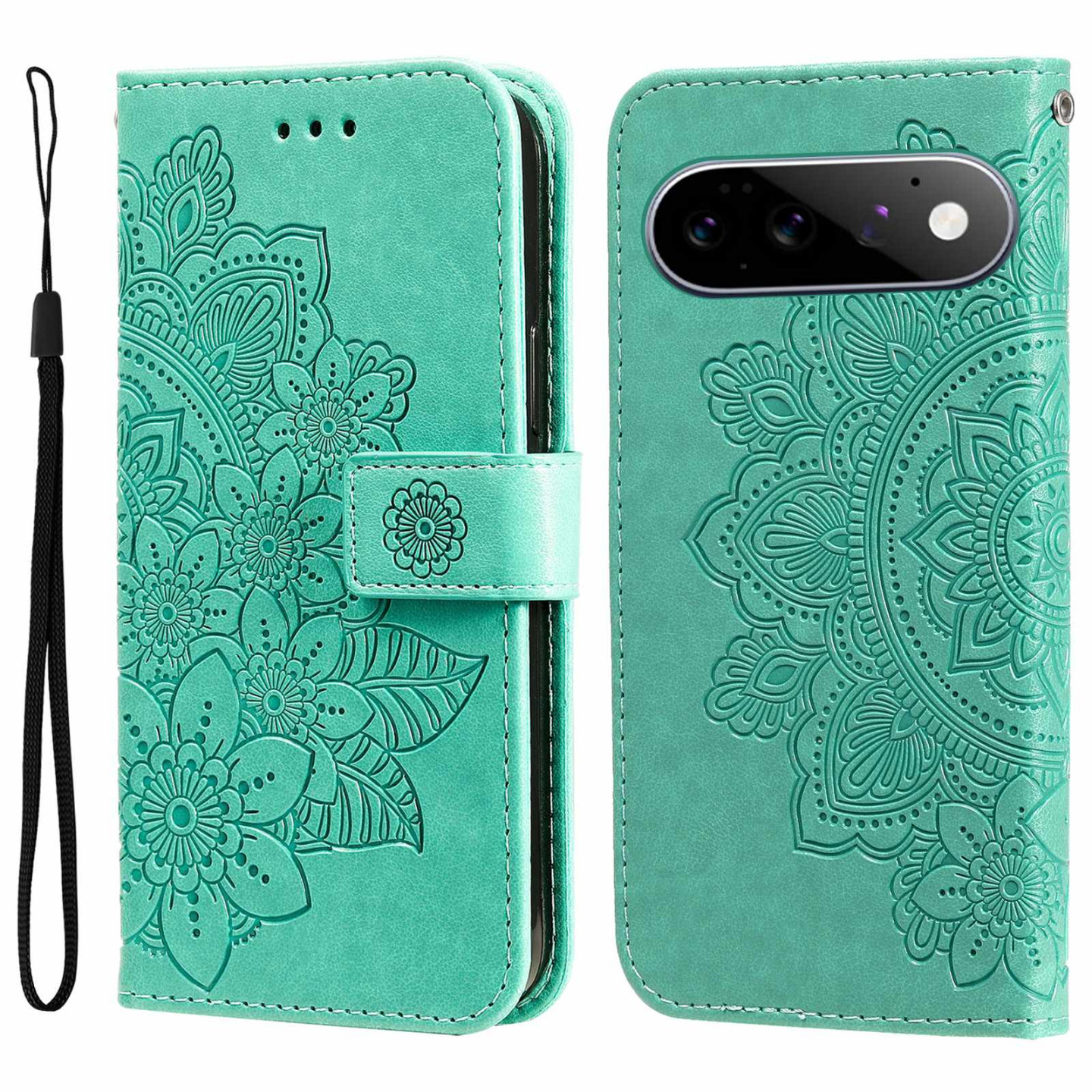 Kukkakuvioinen puhelimen lompakkokotelo Google Pixel 11 Pro ja Google Pixel 11