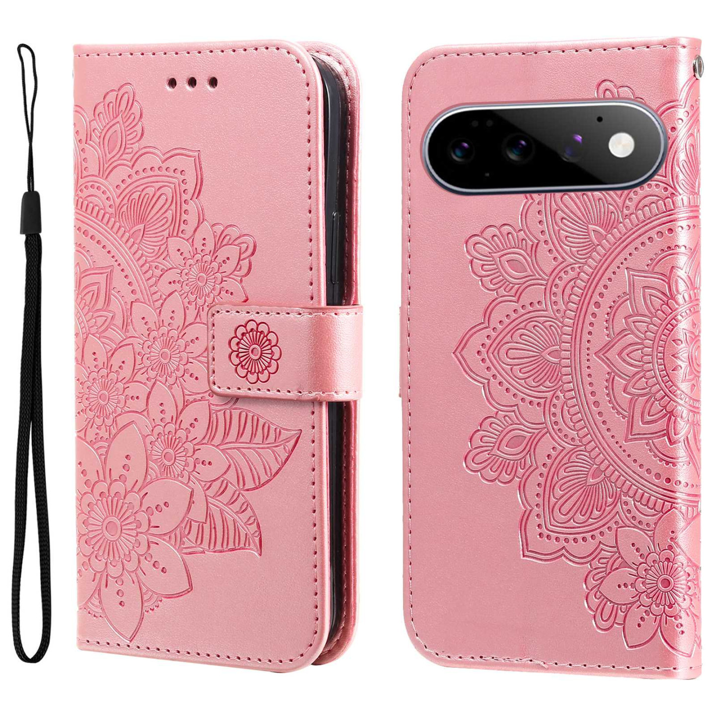 Kukkakuvioinen puhelimen lompakkokotelo Google Pixel 11 Pro ja Google Pixel 11