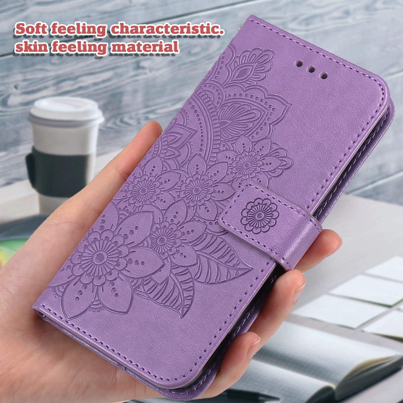 Floral Pattern Phone Wallet Case for Google Pixel 11 Pro and Google Pixel 11