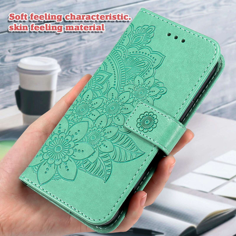 Floral Pattern Phone Wallet Case for Google Pixel 11 Pro and Google Pixel 11