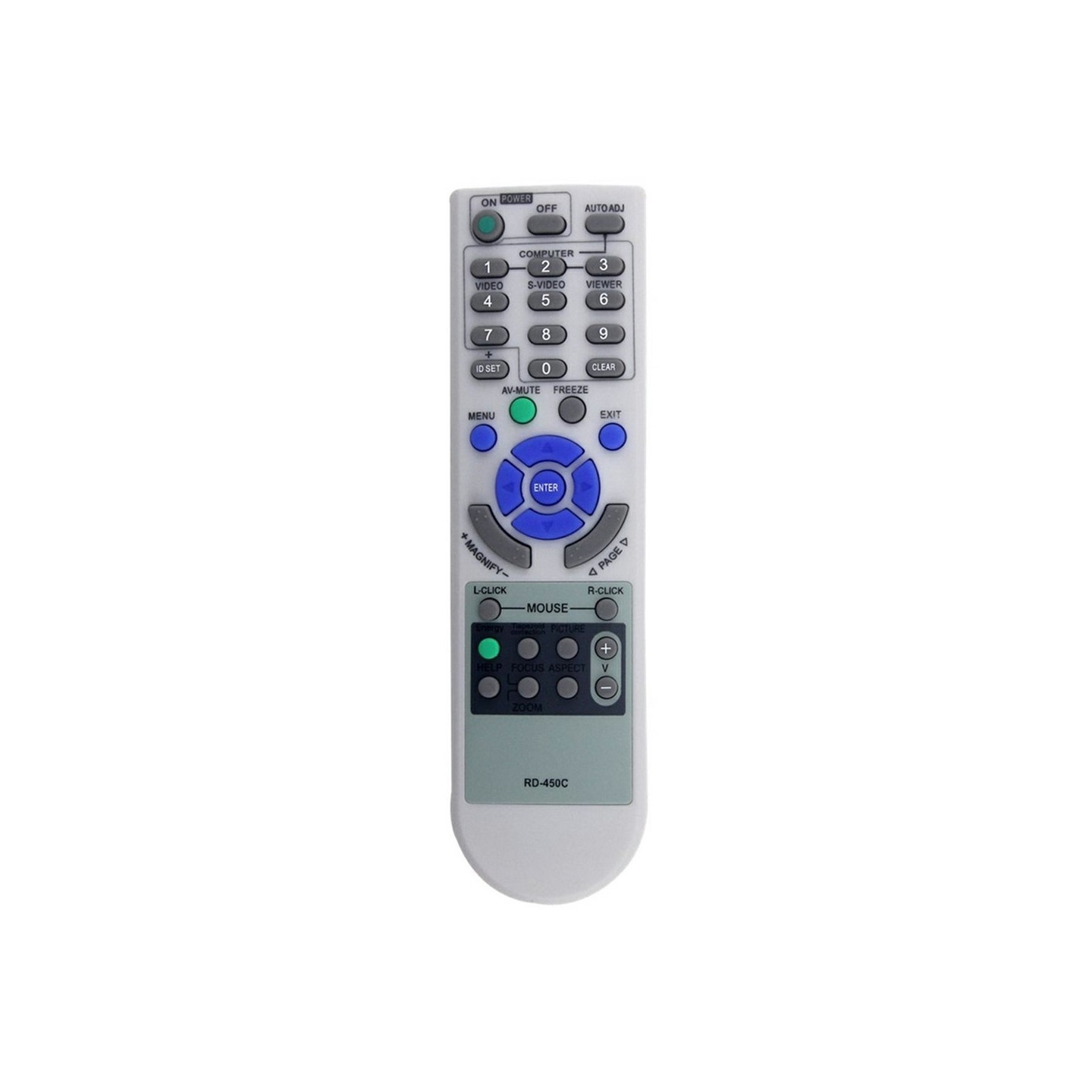 Fjernkontroll Erstatning RD-450C for NEC-projektor
