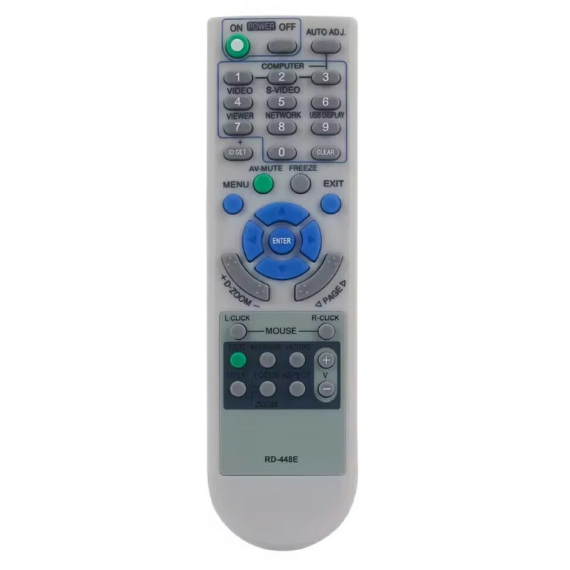 Replacement Remote Control RD-448E for NEC Projector