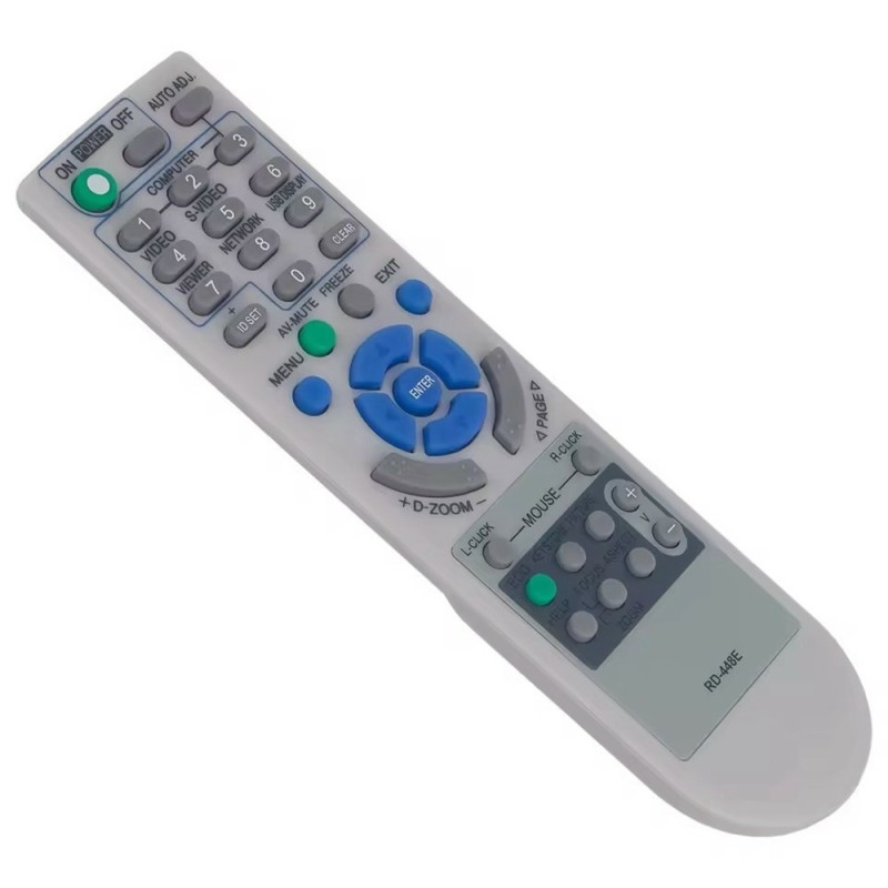 Udskiftning af fjernbetjening RD-448E til NEC-projektor