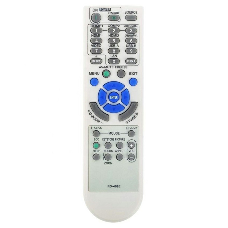Replacement Remote Control RD-469E for NEC Projector