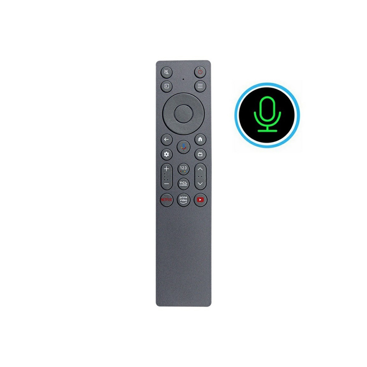 Remote Control Replacement for RC933A FMB1 For TCL TV Voice Activated