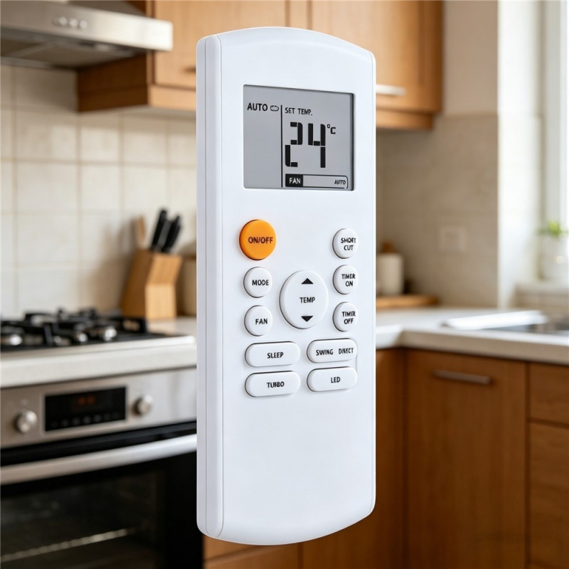 Remote Control Replacement for RG57B1-BGE for Midea Air Conditioner