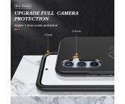 Till Samsung Galaxy A36 5G Hybridskal med Roterbar Ringhållare - Svart