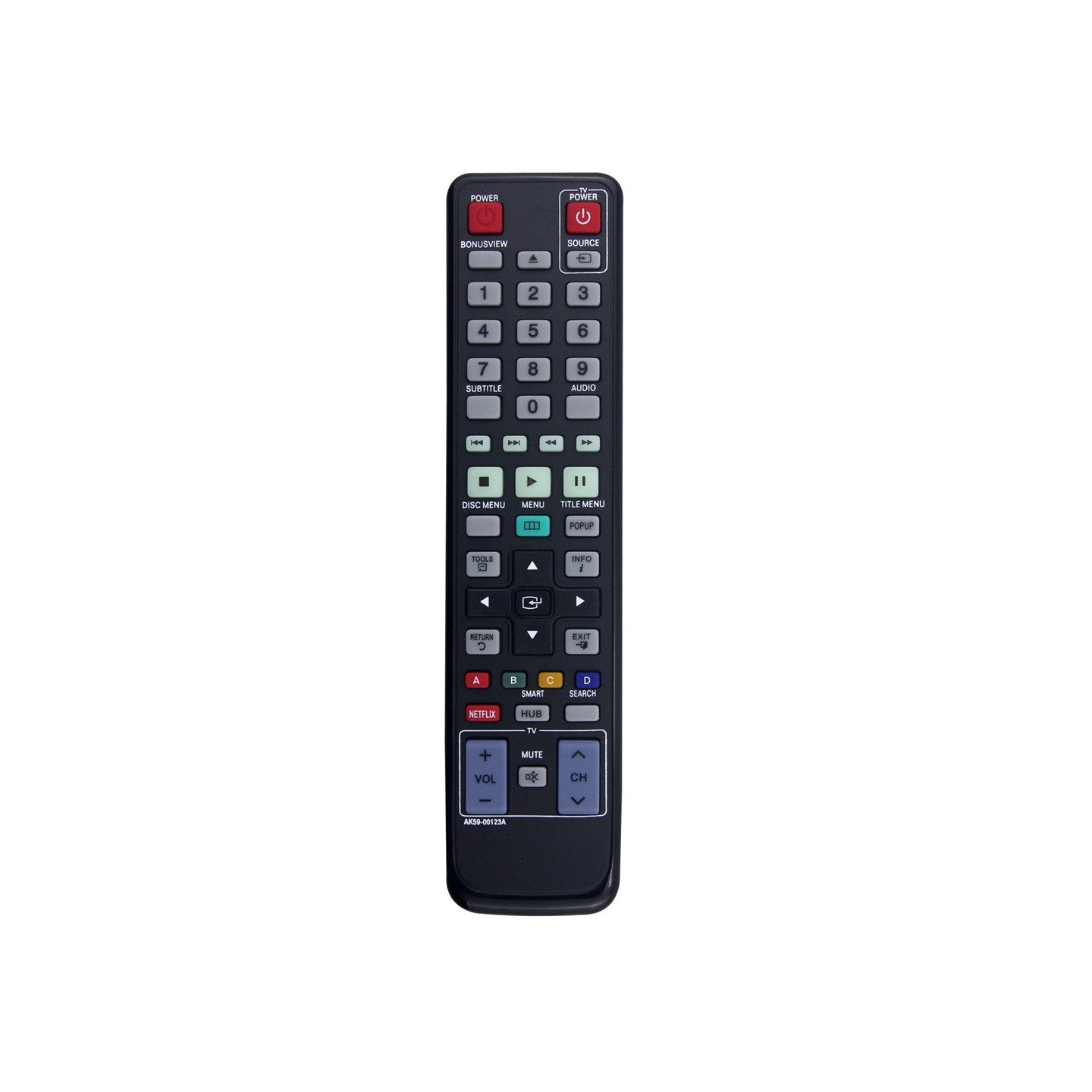 TV:n kaukosäädin Korvaus AK59-00123A:lle Samsung TV:lle