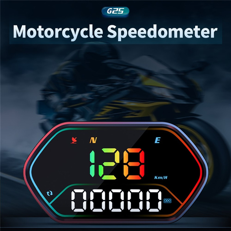 GPS-hastighetsmåler for bil og motorsykkel – IP68-vanntett og HUD (Head-Up Display)