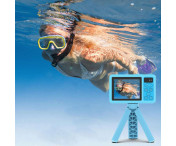 Digitalkamera Dubbla skärmar Vattentät Kamera + 32 GB kort + kortläsare - Rosa