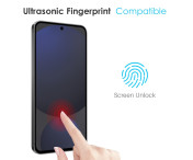 NORTHJO För Samsung Galaxy S25+ 5G TPU Telefonfodral med Härdat Glas Skärmskydd